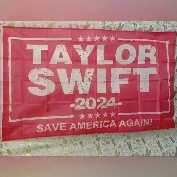 NEW Taylor Swift Fans 2024 Flag Save America Again Banner Pink Tapestry 3x5 Feet - Picture 4 of 6